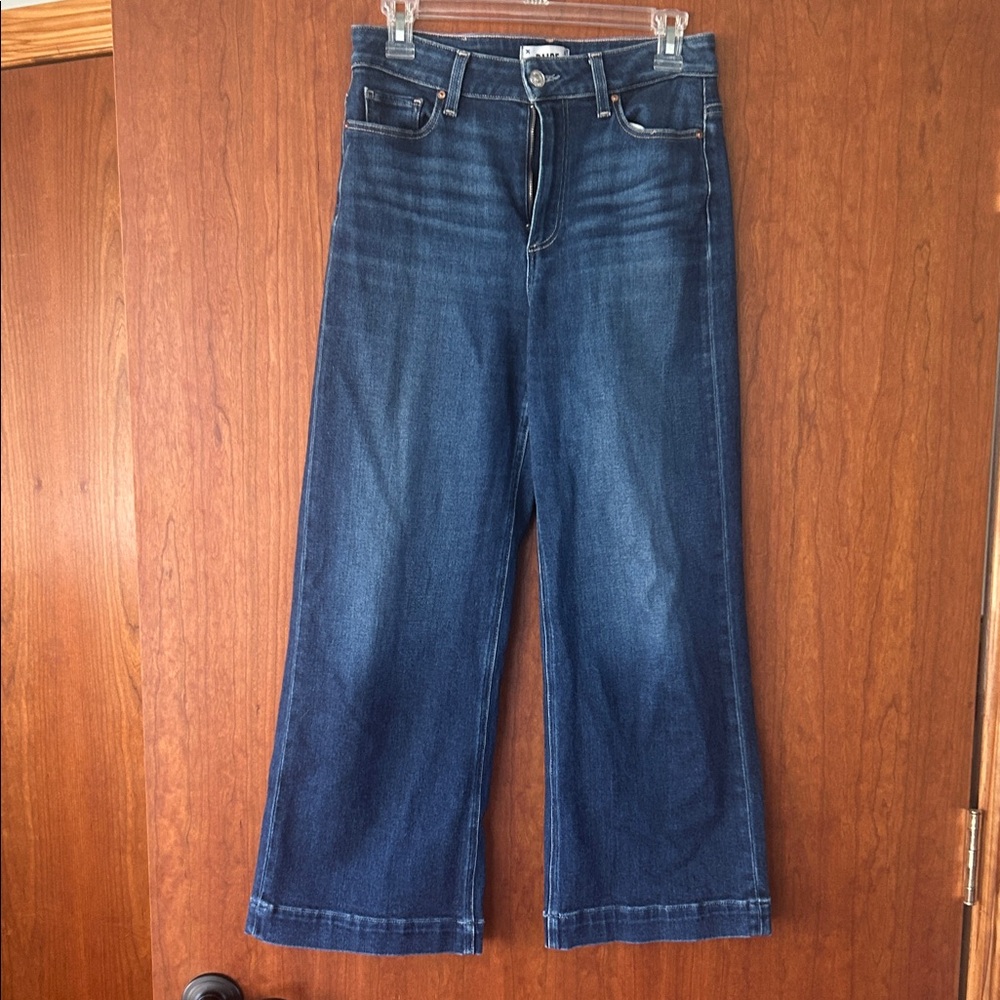 PAIGE Dark Blue Flare cropped Anessa Jeans sz 27